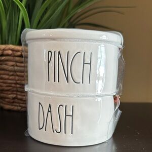 Rae Dunn White Ceramic Food Storage Canisters